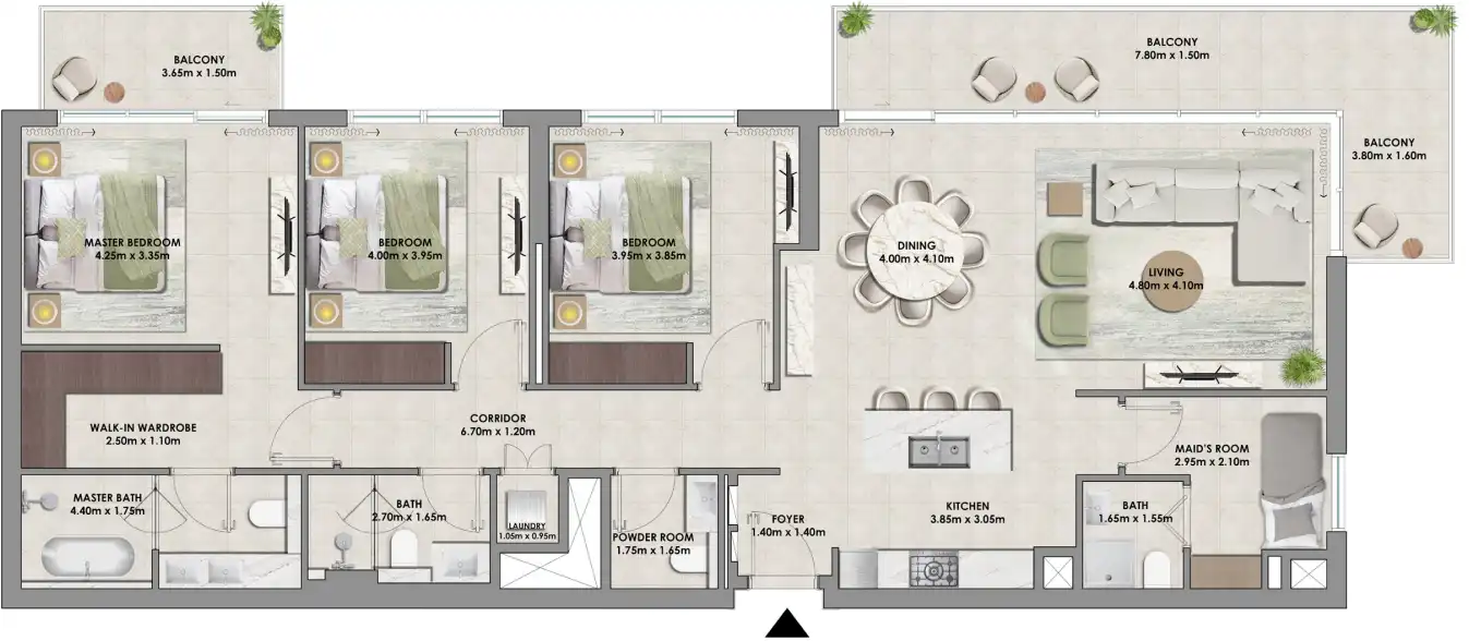 Floor Plans of Emaar Palace Residences Hillside