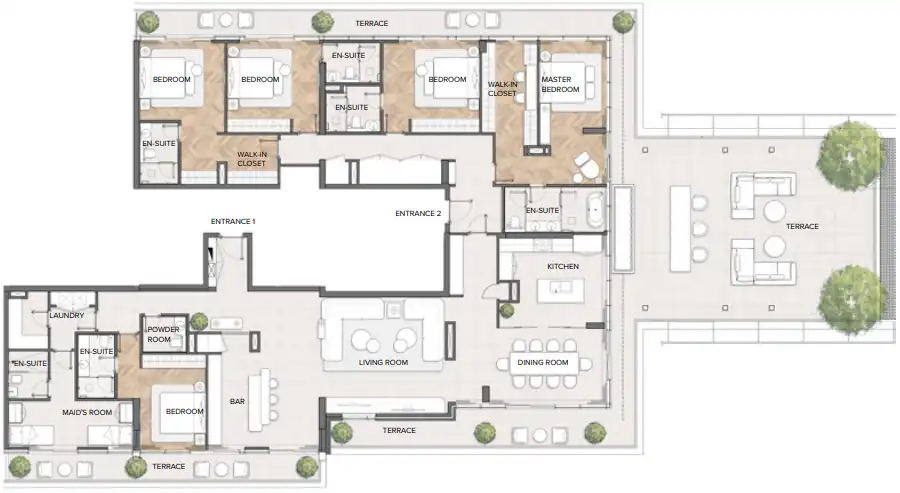 Floor Plans for Residences Du Port Autograph Collection in Dubai