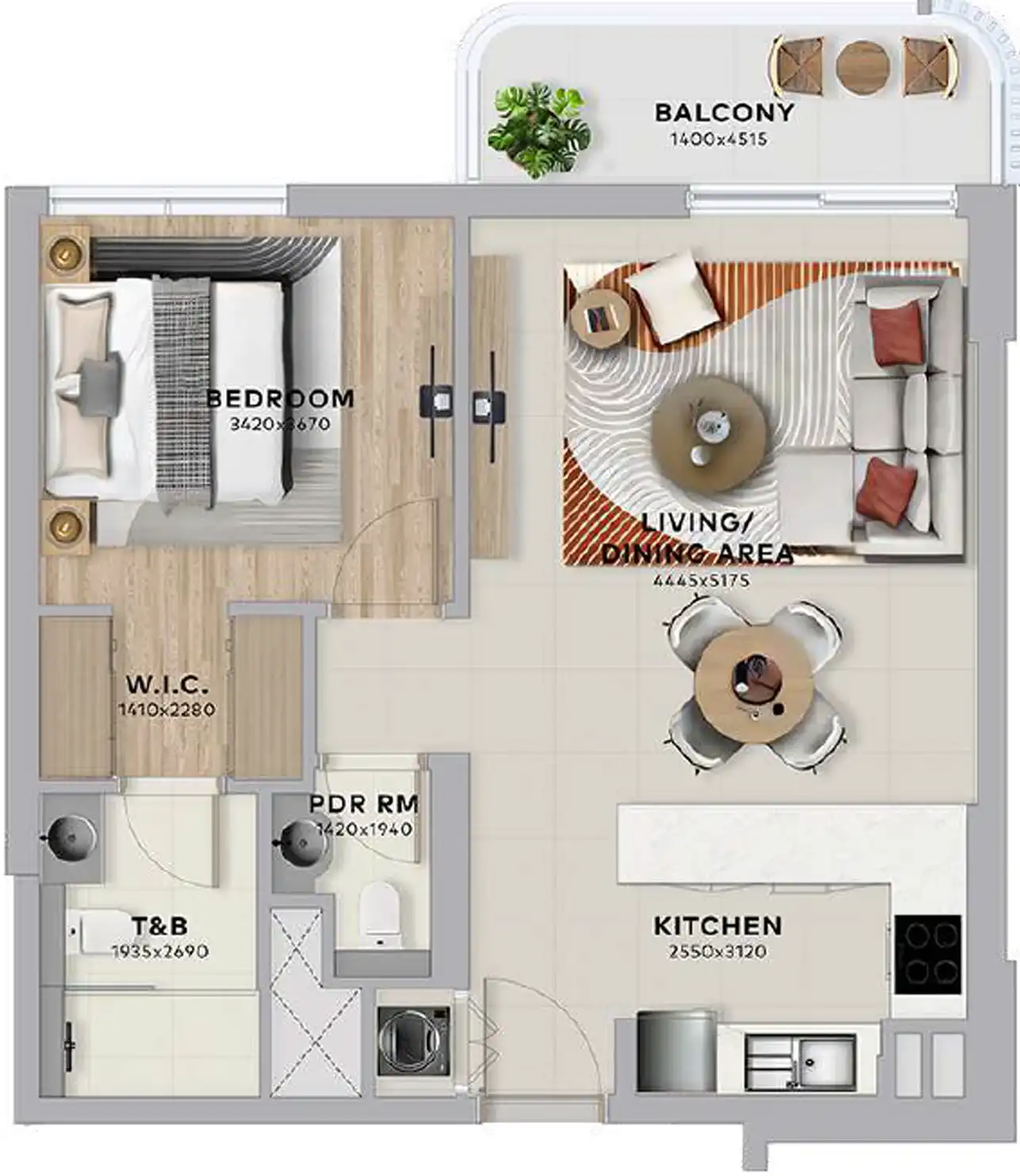 Планировка Aldar Yas Living
