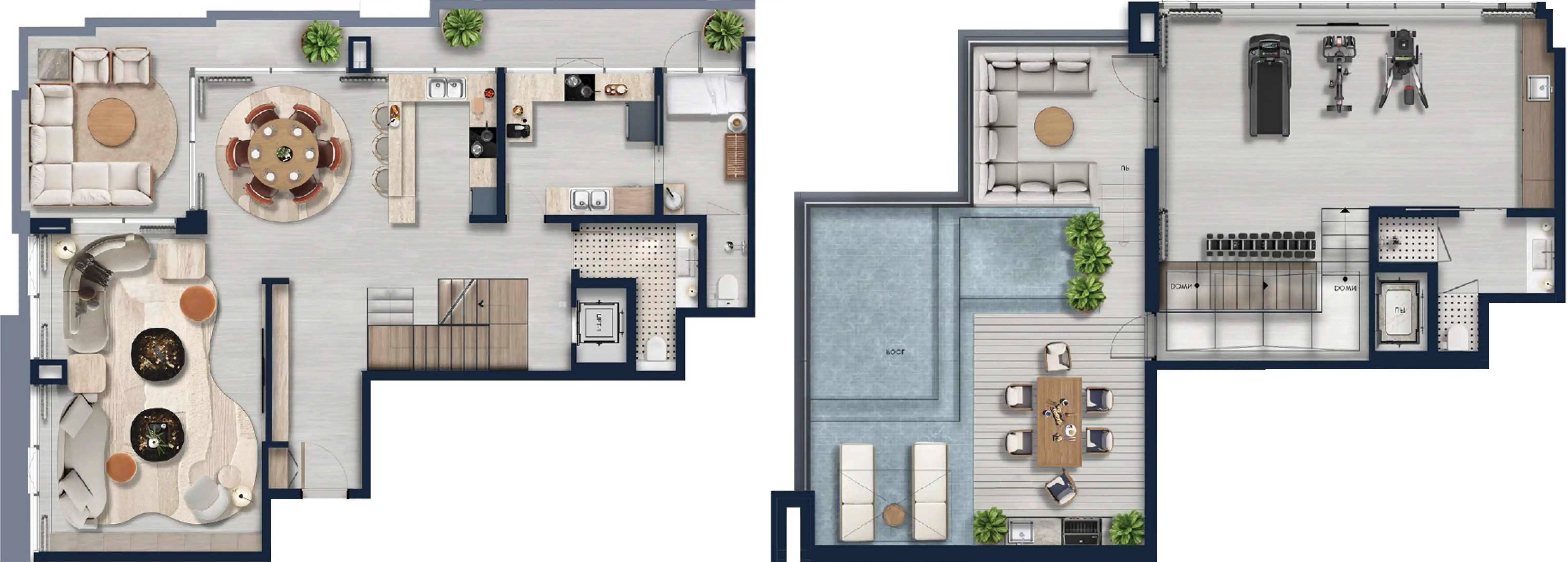 Планировка Hilton Residences JLT