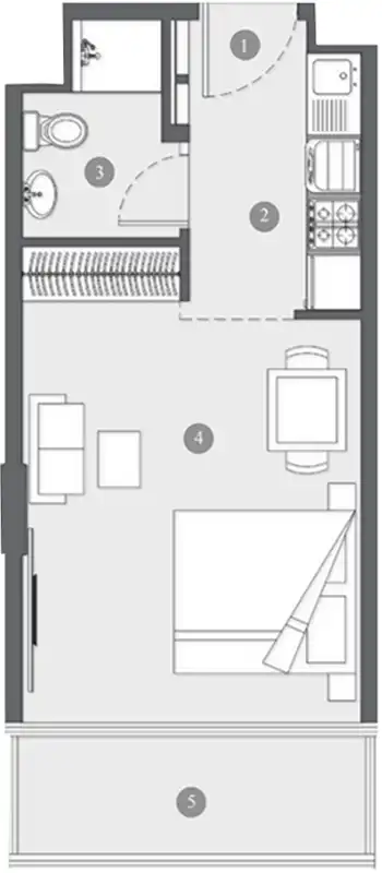 Планировка Elevia Residences