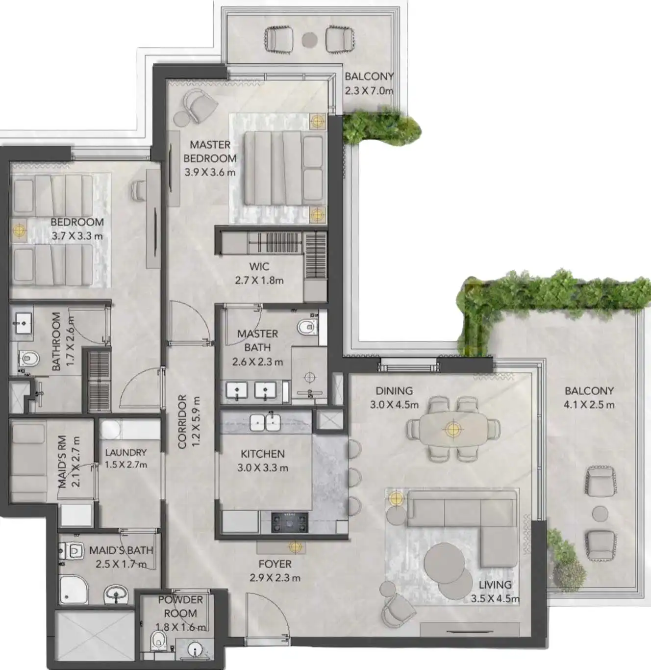 Floor Plans for Ghaf Woods in Dubai