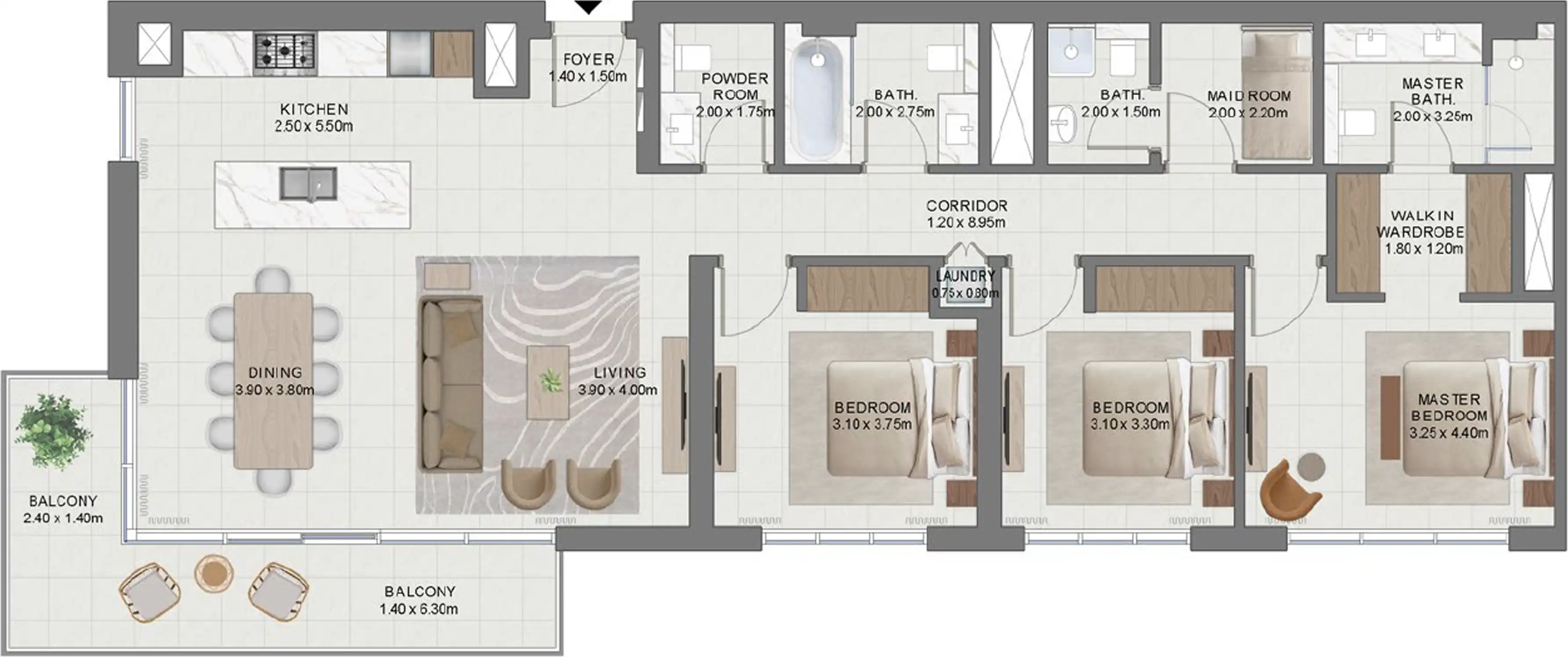Планировки Emaar South Golf Hills