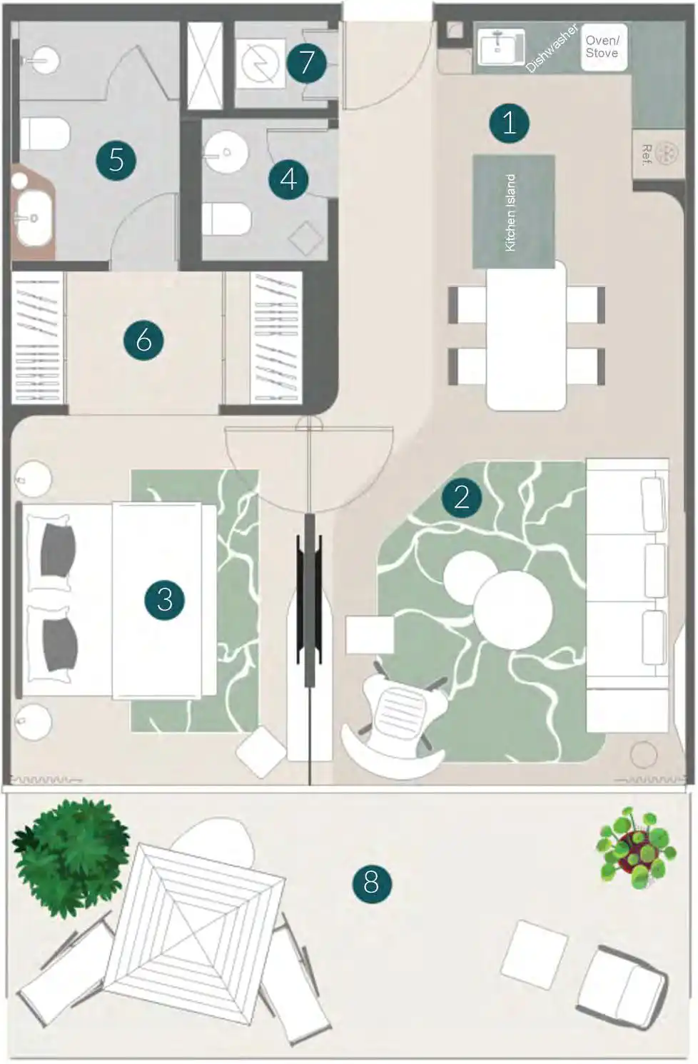 Floor Plans of Palazzo Tissoli