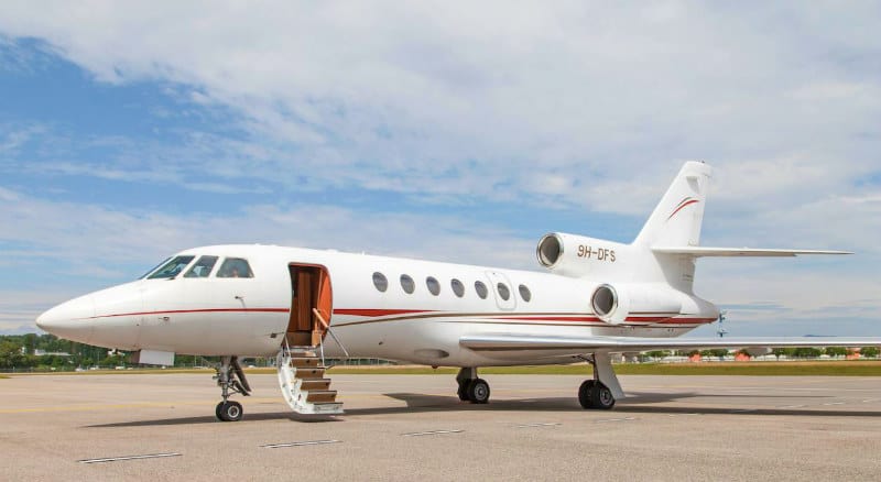 Book Private Air Charter on Falcon 50