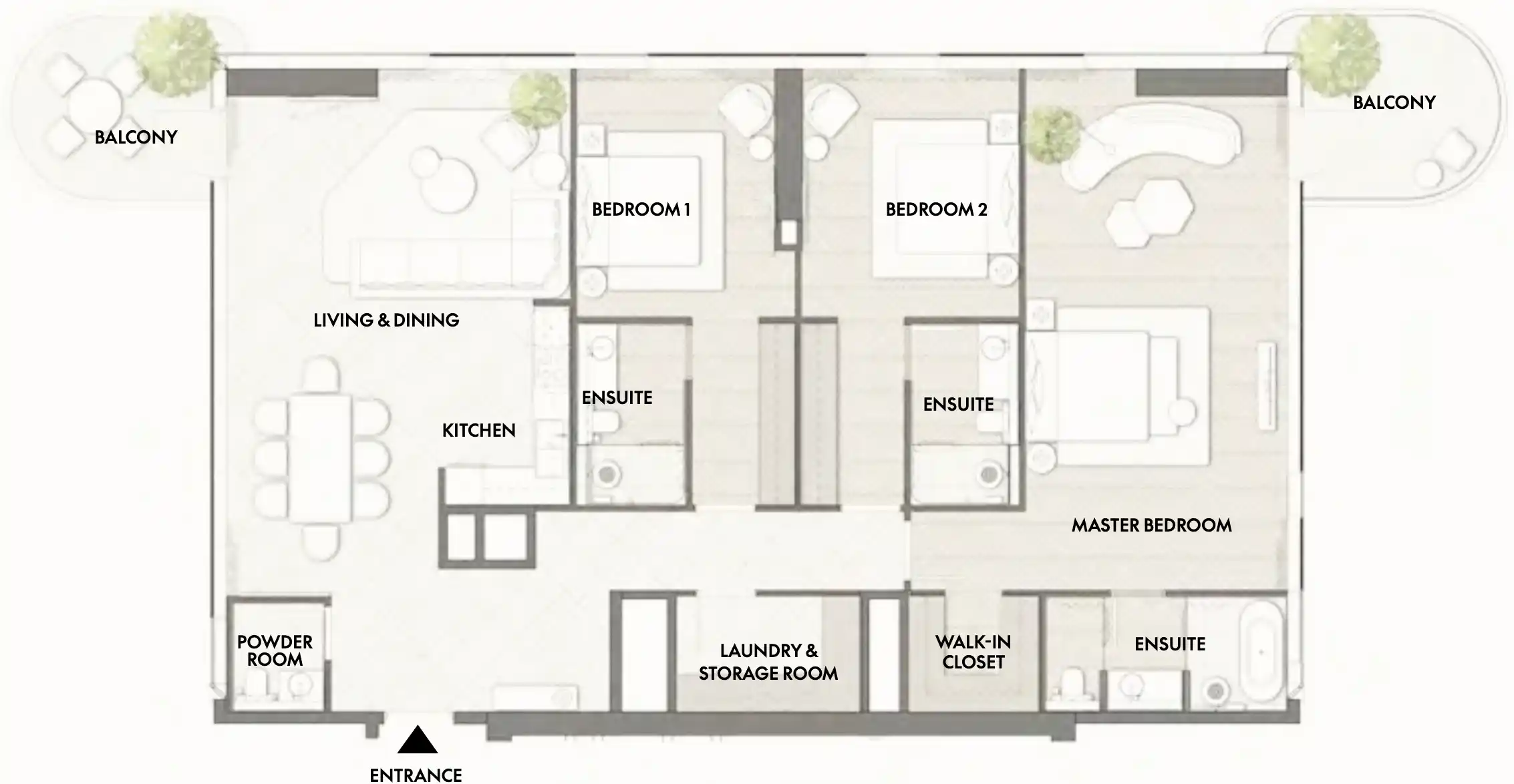 Floor Plans of W Residences Dubai Jumeirah Lake Towers