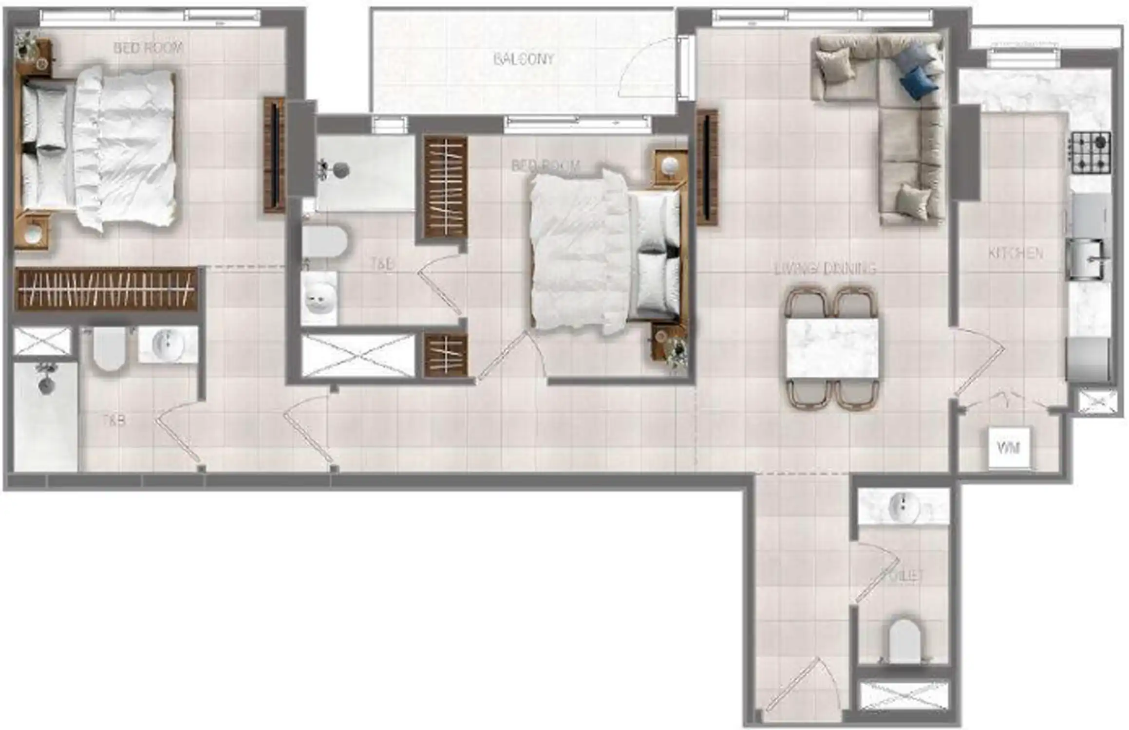 Планировка Object 1 FLU1D One