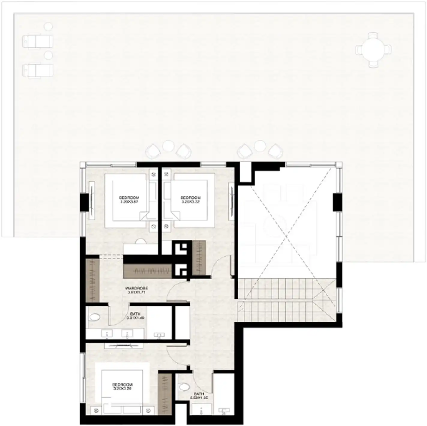 Планировка The Strand Lunara by RAK Properties