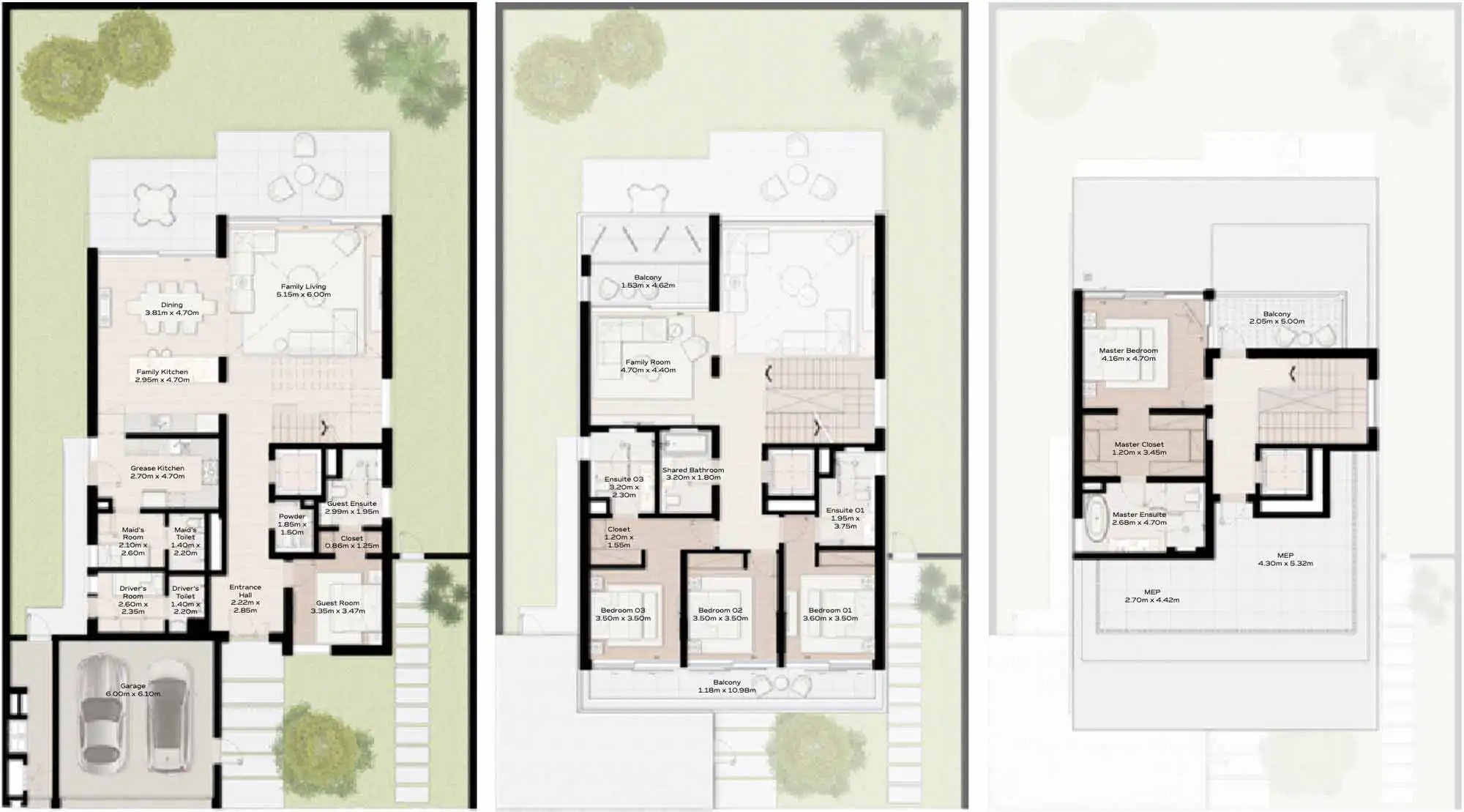 Floor Plans for Meraas Nad Al Sheba Gardens in Dubai