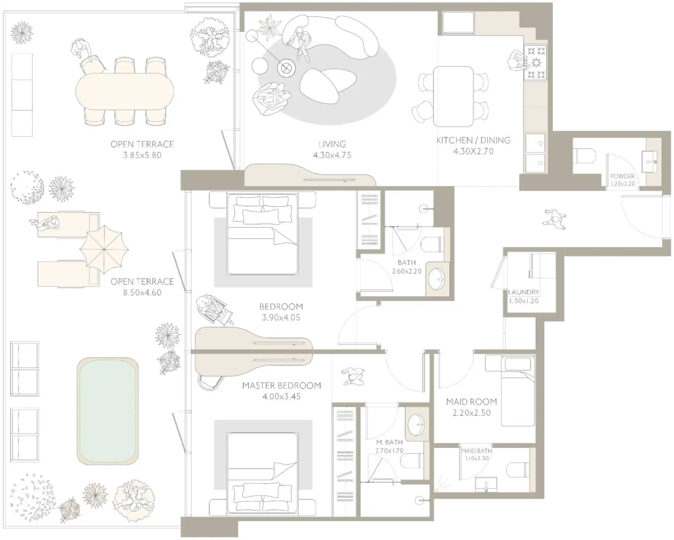Floor Plans for Isla Private Residences in Dubai