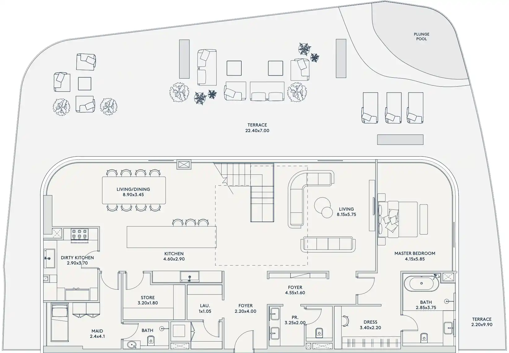 Floor Plans of Deyaar Rivage