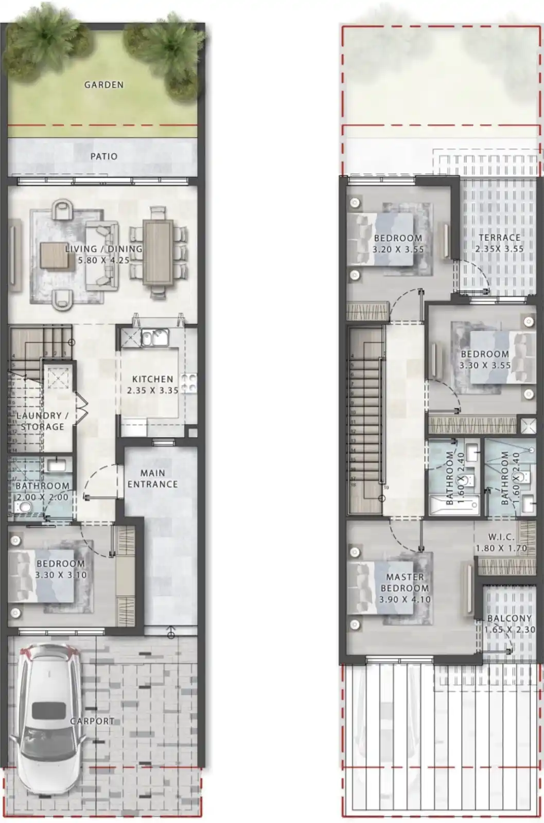 Floor Plans of DAMAC Islands