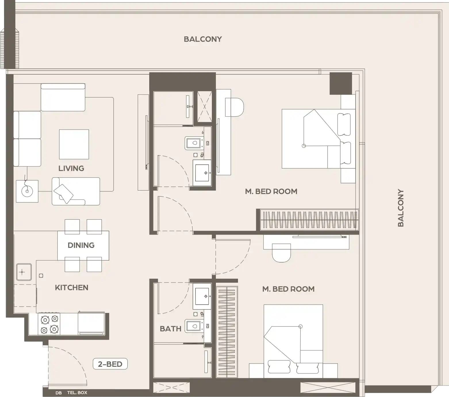 Floor Plans for Binghatti Ivory in Dubai