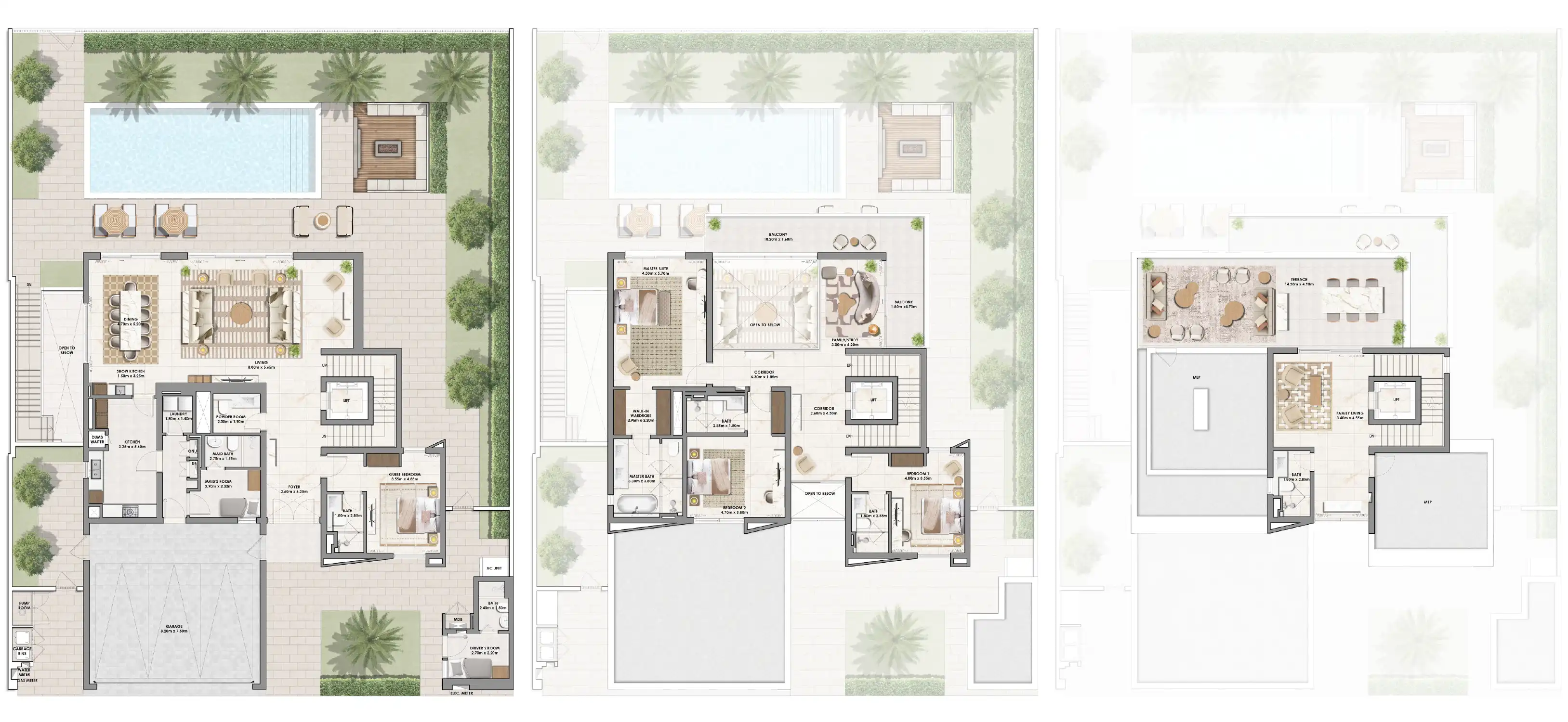 Планировка Emaar Palmiera Collective at The Oasis