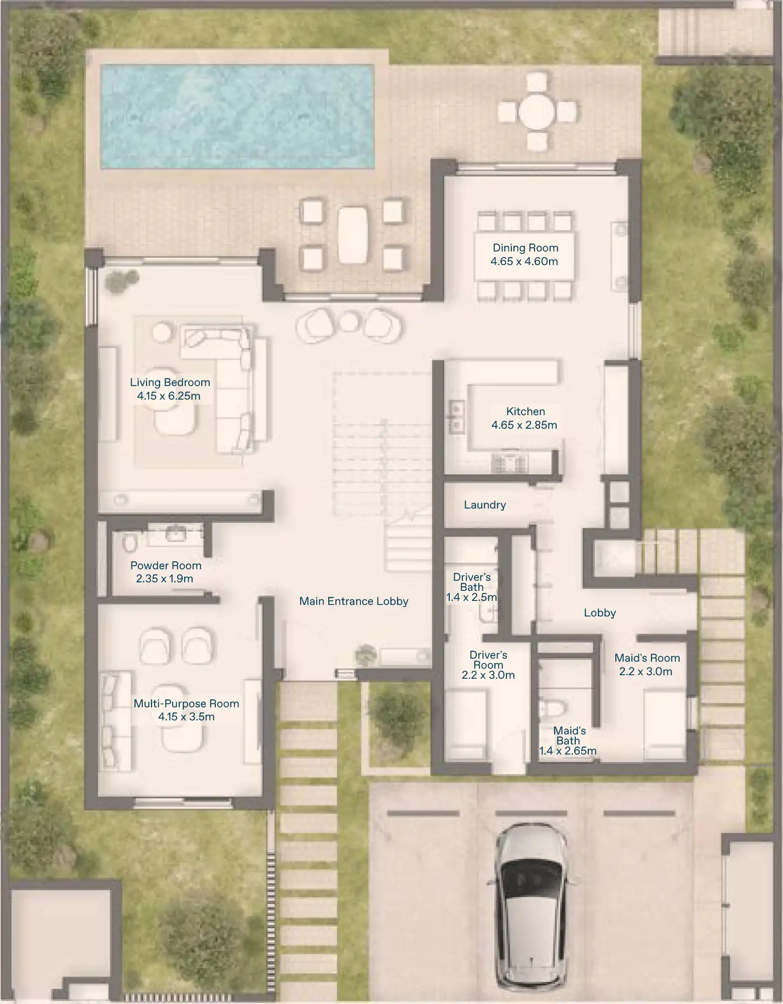 Floor Plans of Bayn by ORA