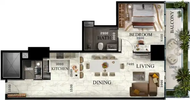 Floor Plans of Radiant Elite Tower