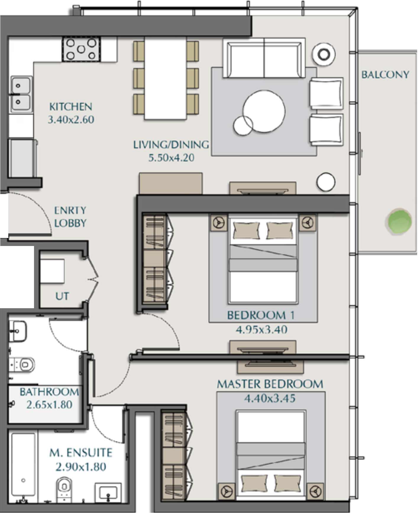 Floor Plans of Wasl1 Park Views Residences