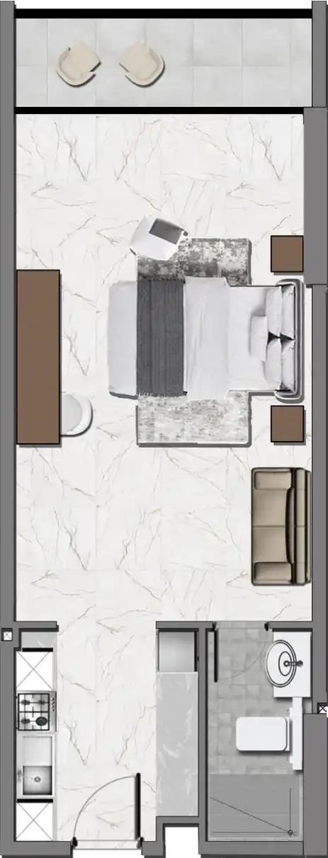 Floor Plans of Royal Regency Suites at Business Bay