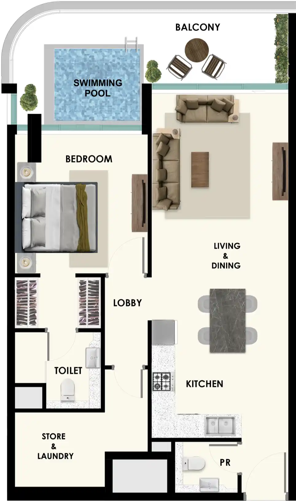 Floor Plans of Samana Rome