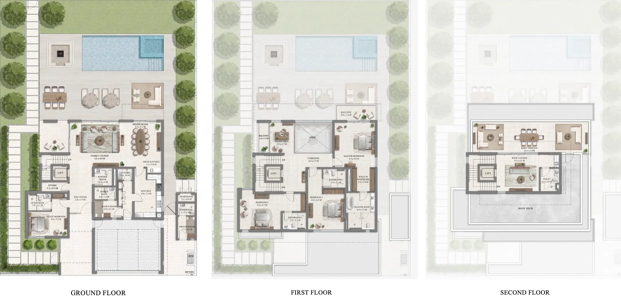 Floor Plans for Emaar Farm Gardens 2 at The Valley in Dubai