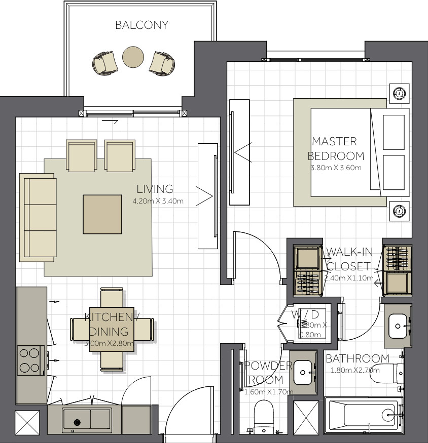 Floor Plans of Topaz Residences by Eagle Hills