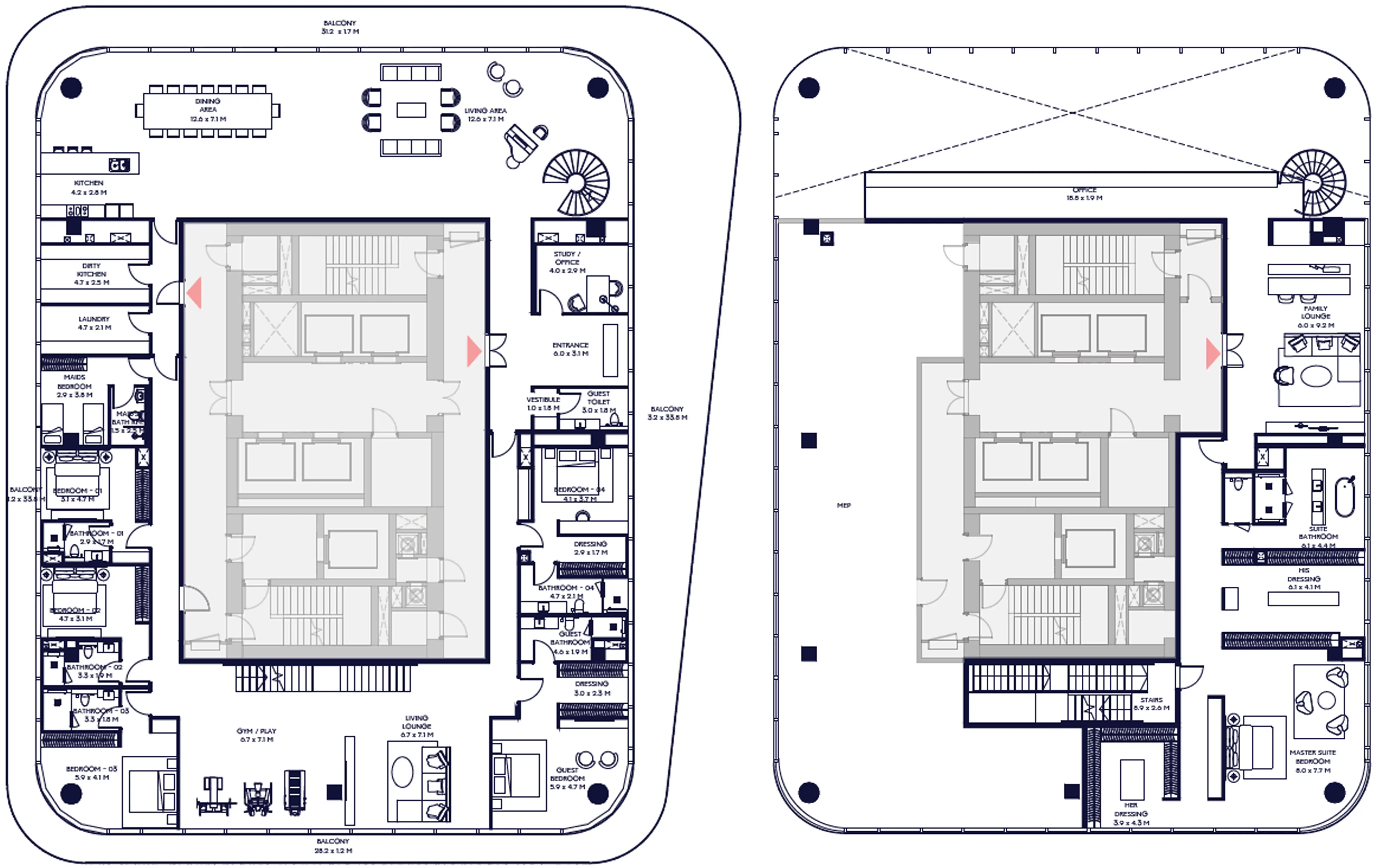 Floor Plans for Arada Inaura Hotels & Residences in Dubai