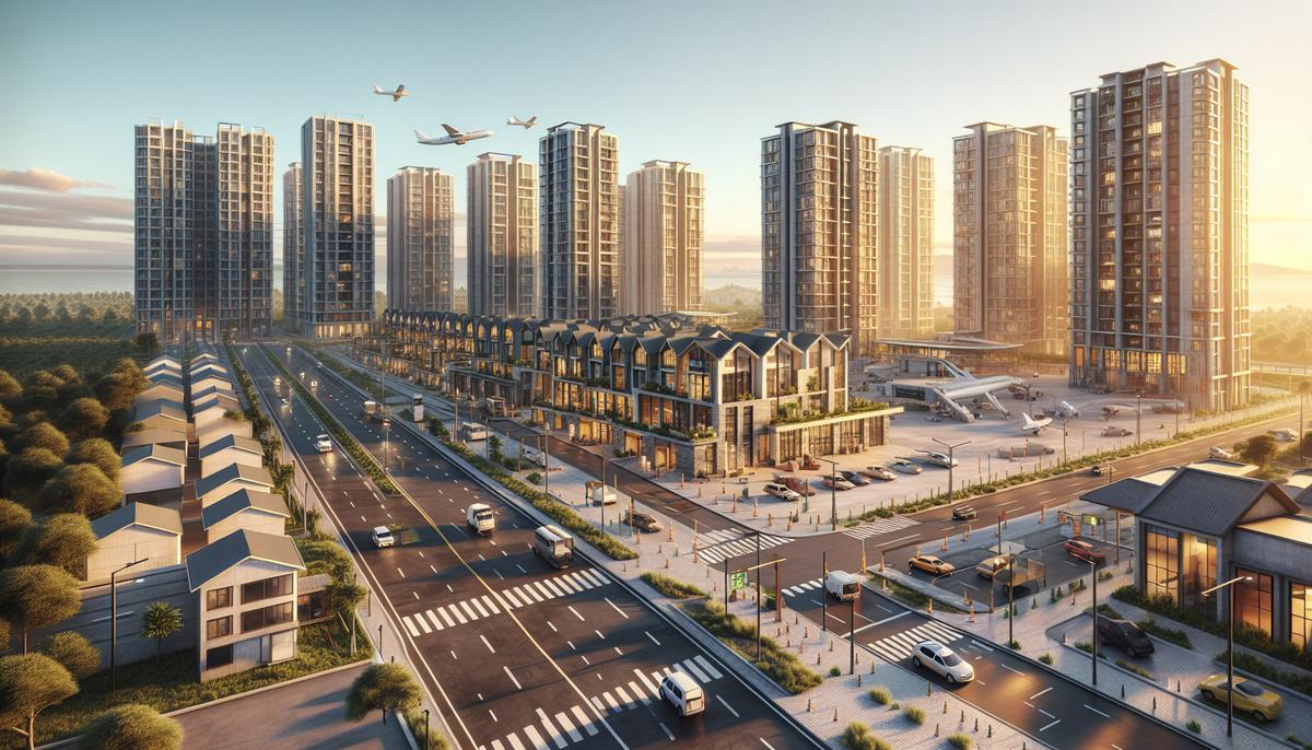 Район аэропорта Батуми: кому подходит и чего ожидать от локации Вид жилых домов возле аэропорта Батуми