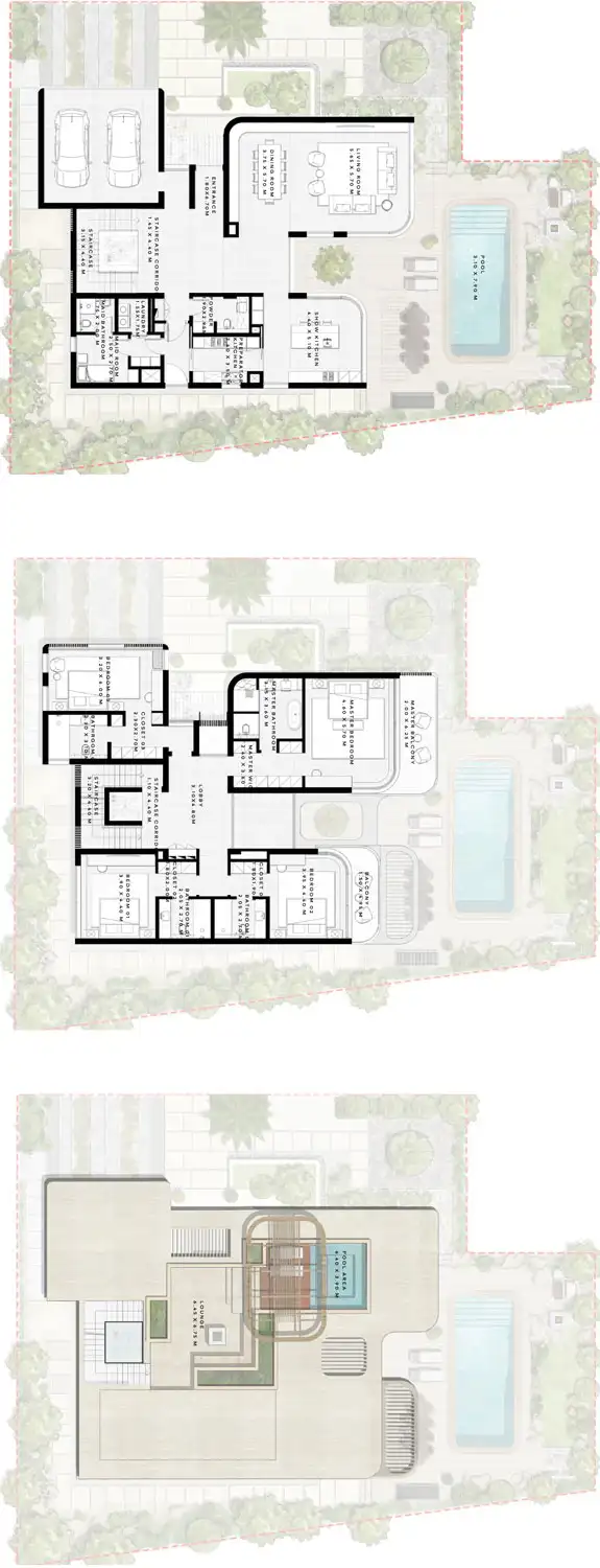 Floor Plans for NB Collection Villas in Ras Al Khaimah