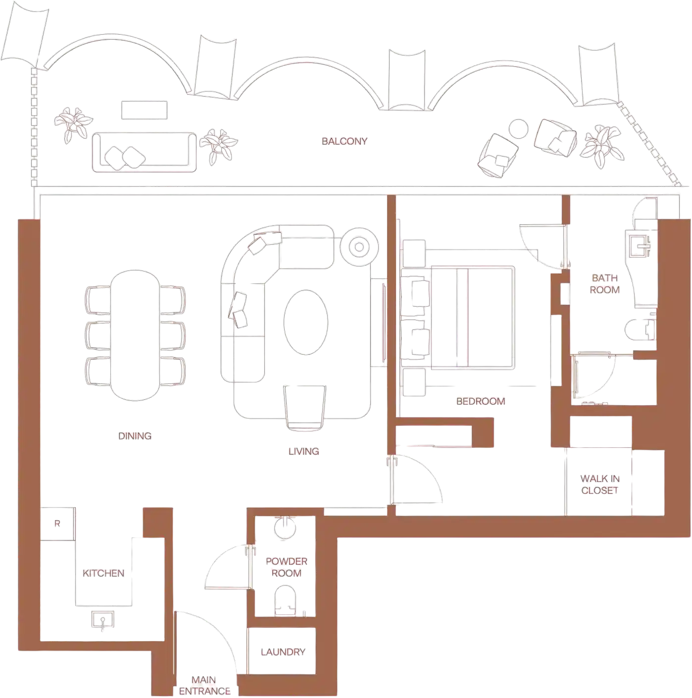 Планировка Eden House Za’abeel