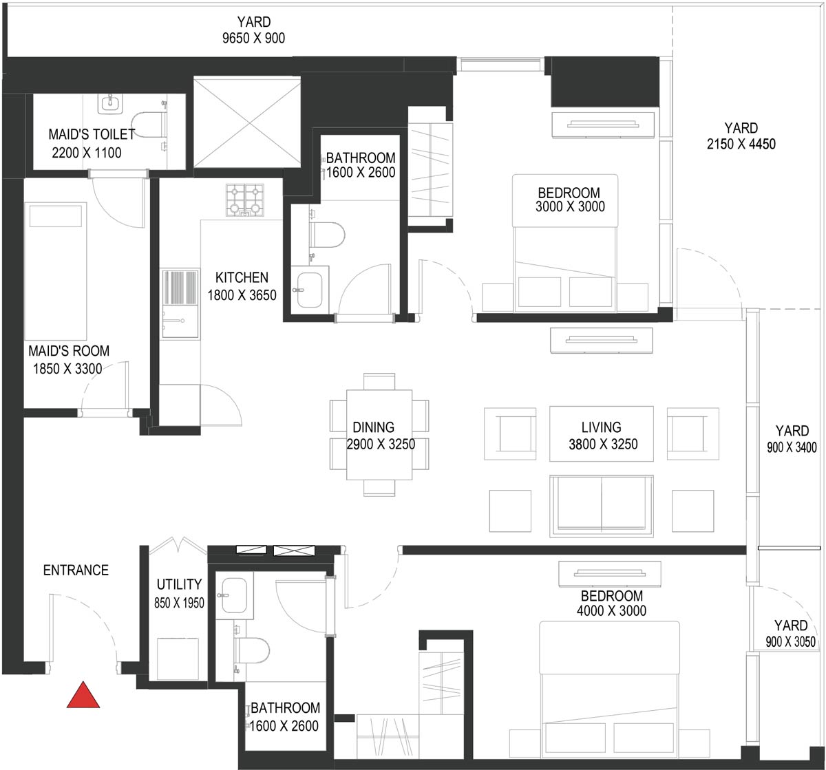 Floor Plans of LIV Waterside Dubai Marina