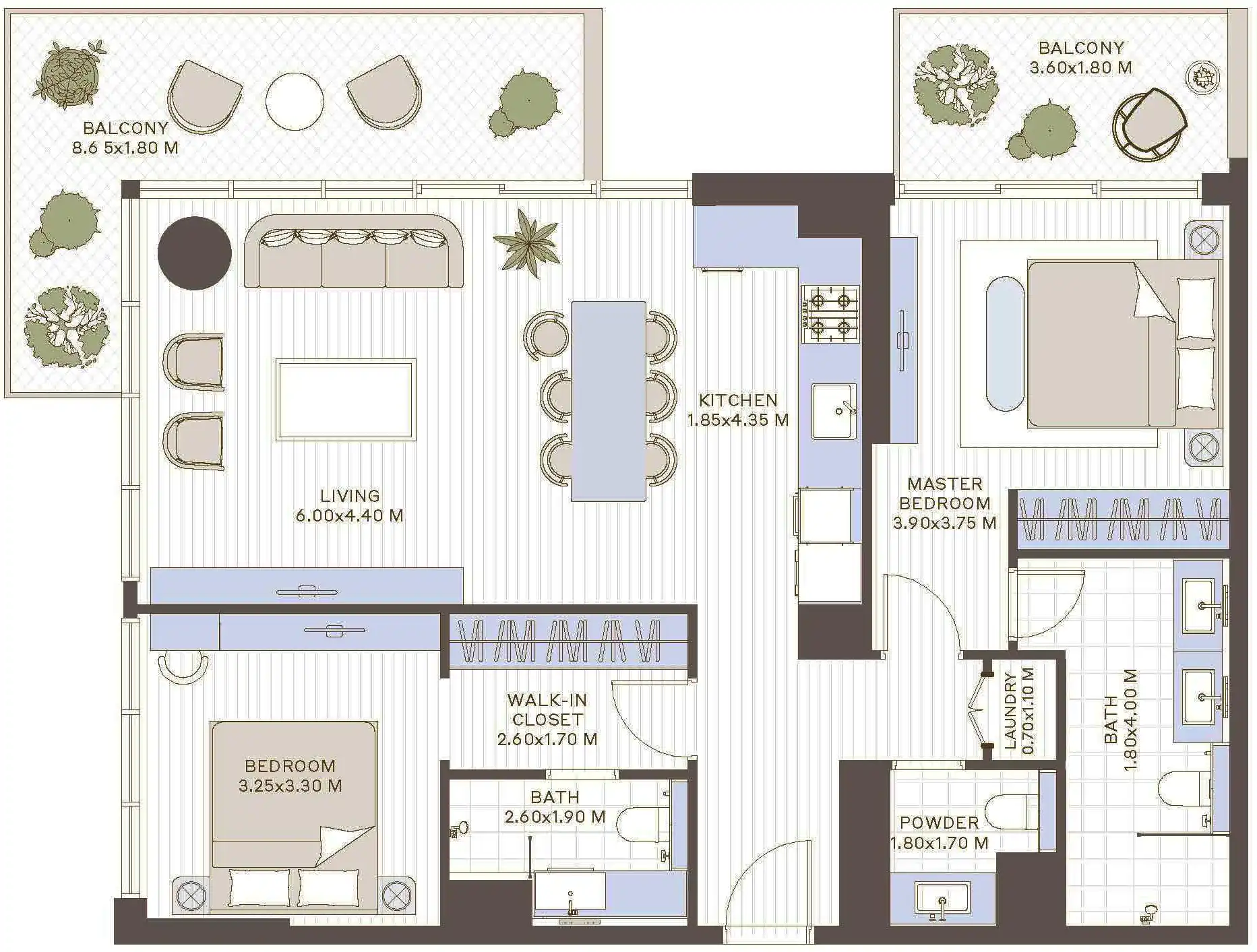 Floor Plans of Deyaar Ivy at Park Five