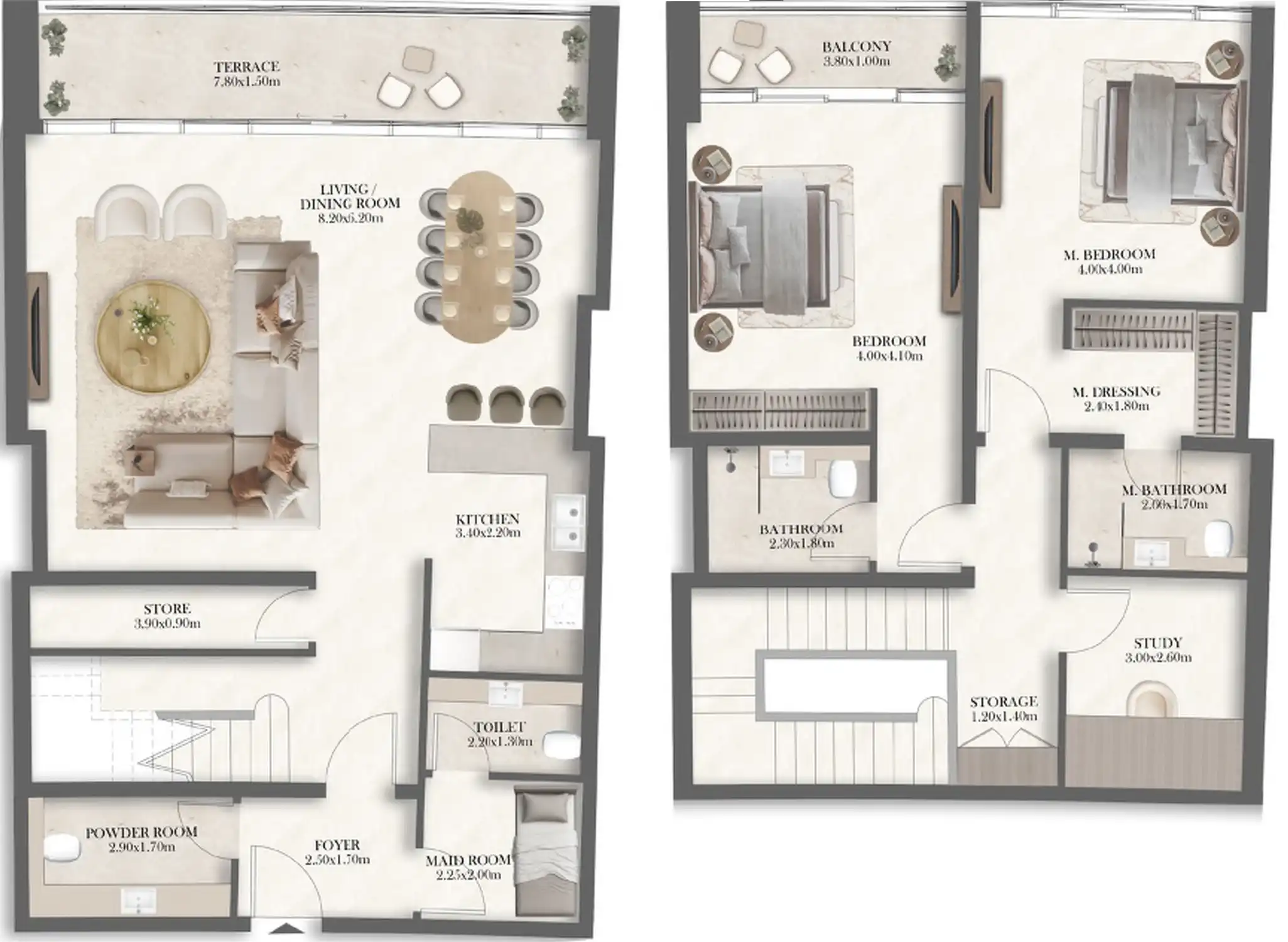 Планировка Radisson Residences Al Reem Island