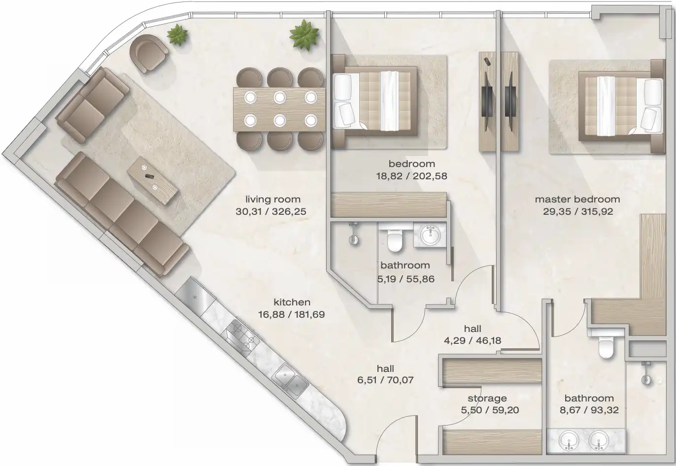 Floor Plans of Zephyra Residences