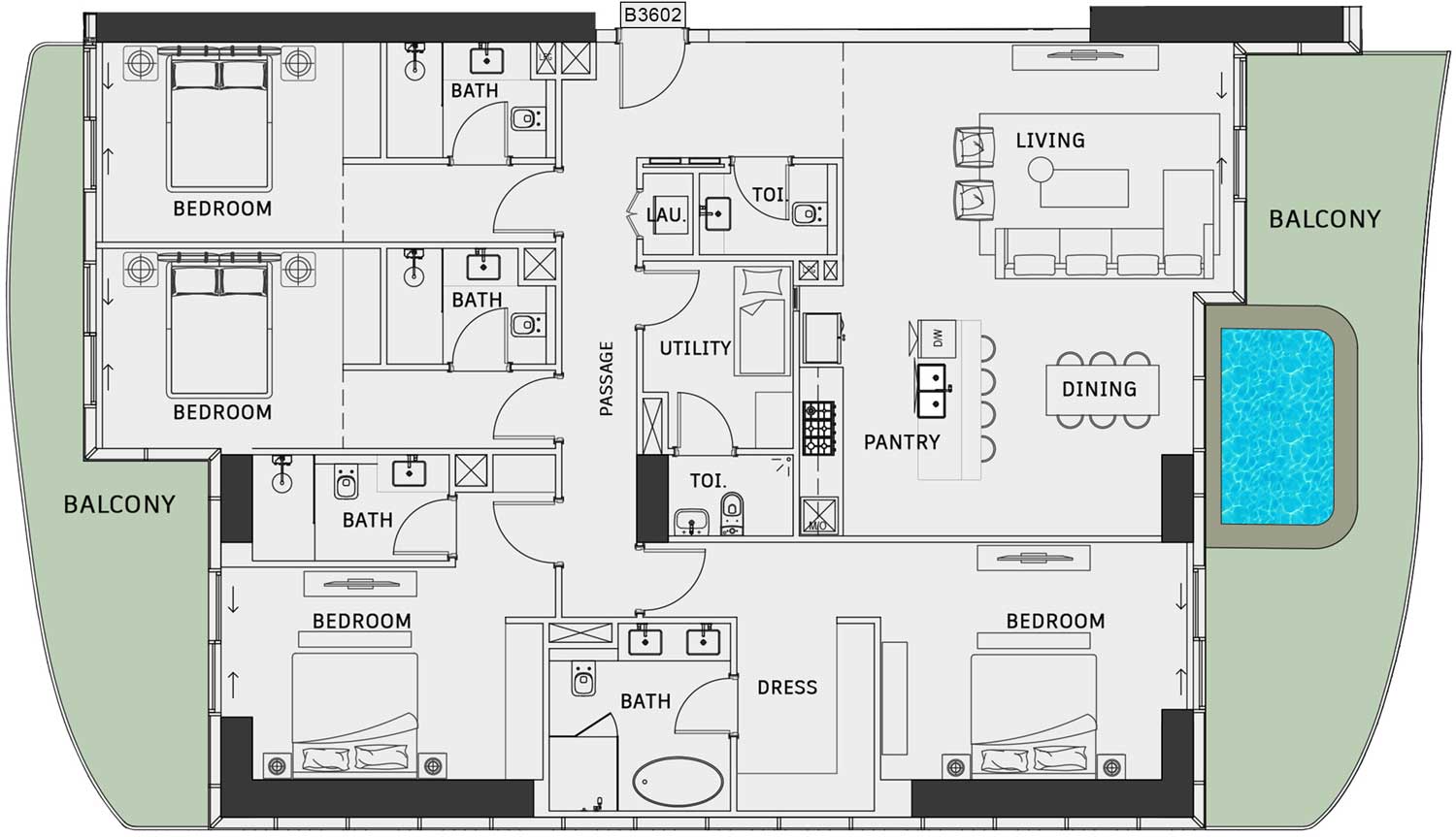 Floor Plans of Iman One Sky Park