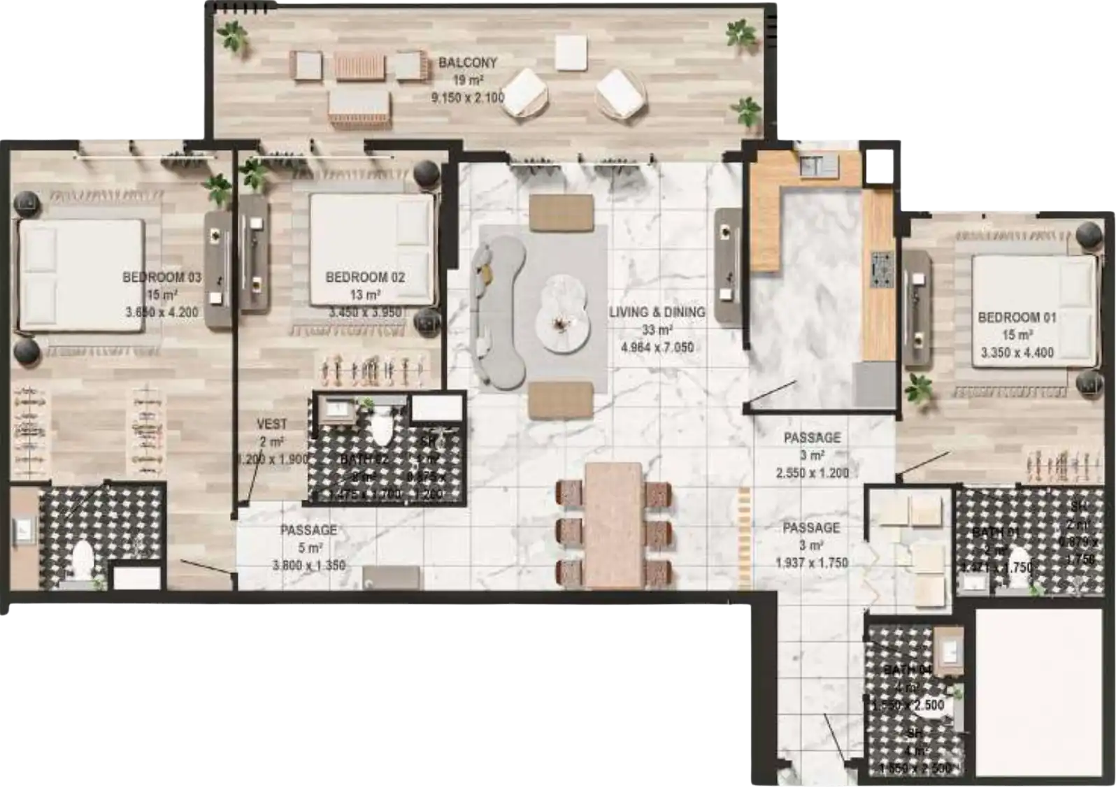 Floor Plans of Aura Elegance