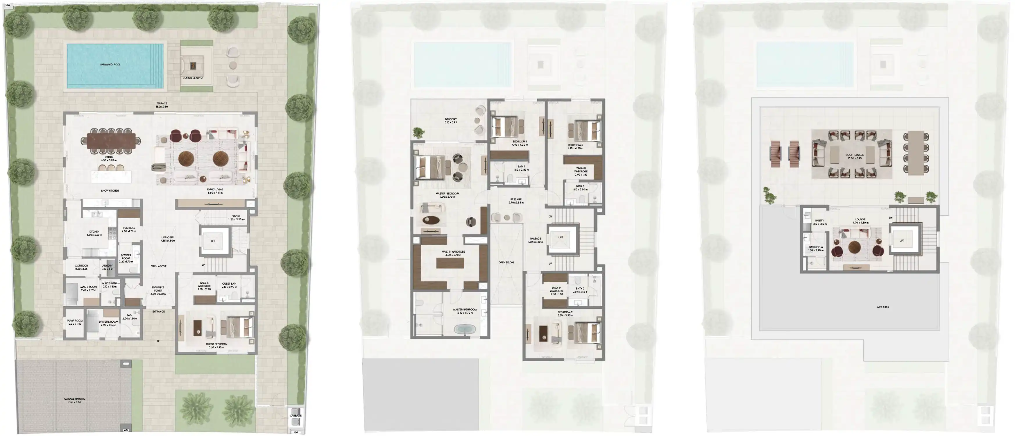 Floor Plans for Emaar Avelia at The Valley in Dubai