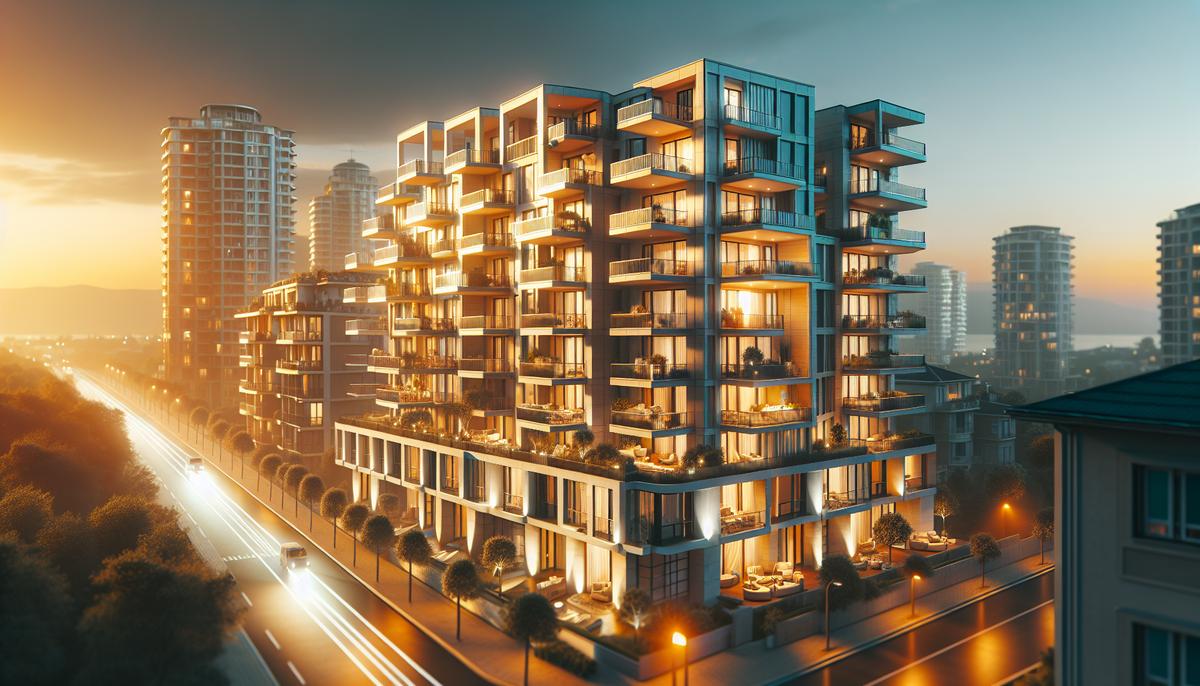 Вторичное жильё в Батуми: выгодно или нет? Жилой дом в Батуми с балконами и видом на город