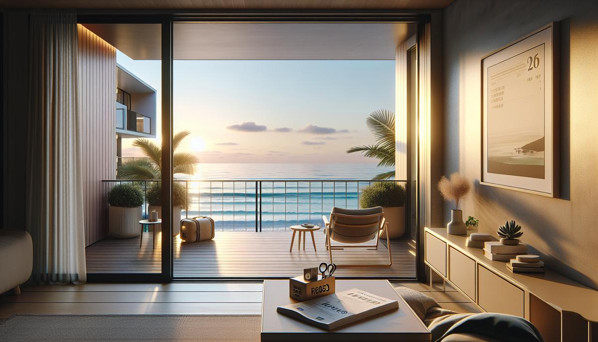 Как работает рынок апартаментов в курортных городах Грузии Апартаменты у моря в курортном городе Грузии, вид из окна на набережную