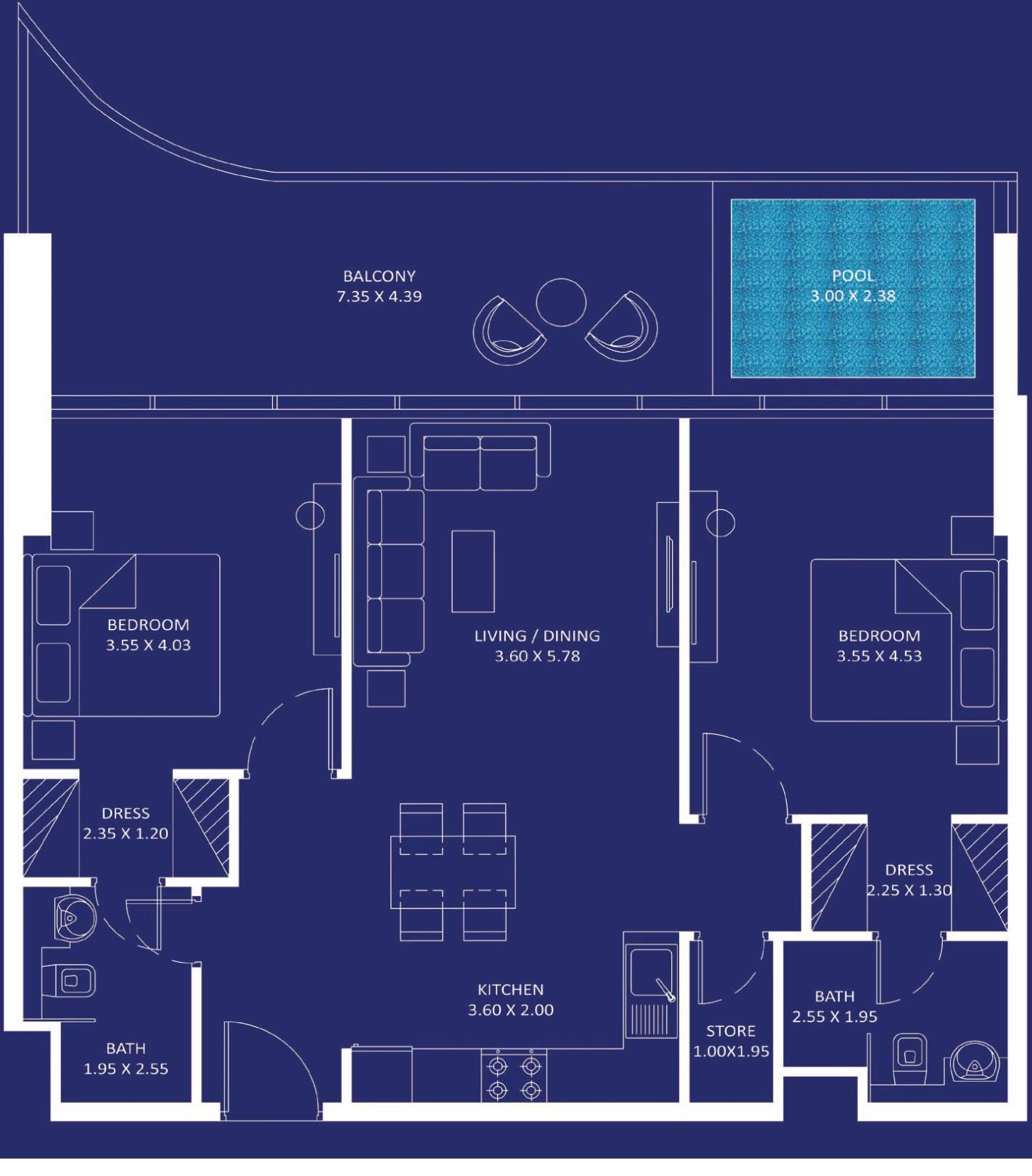 Floor Plans of Danube Oceanz 3