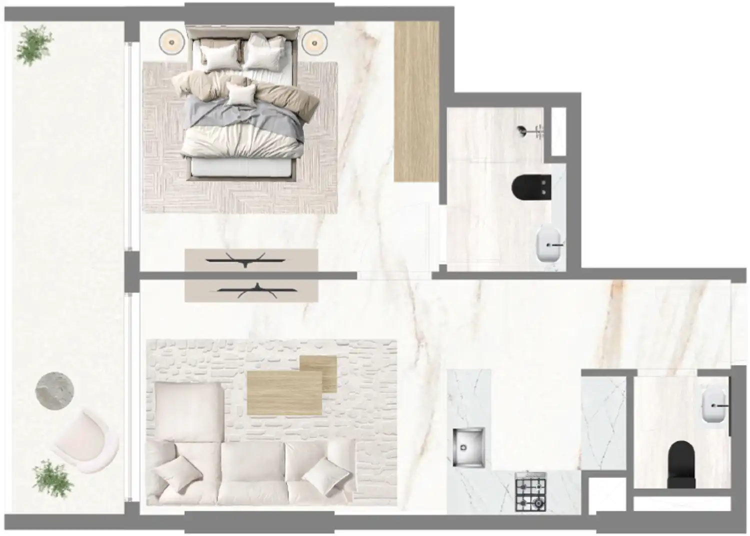 Floor Plans for Celesto 2 by Tarrad in Dubai