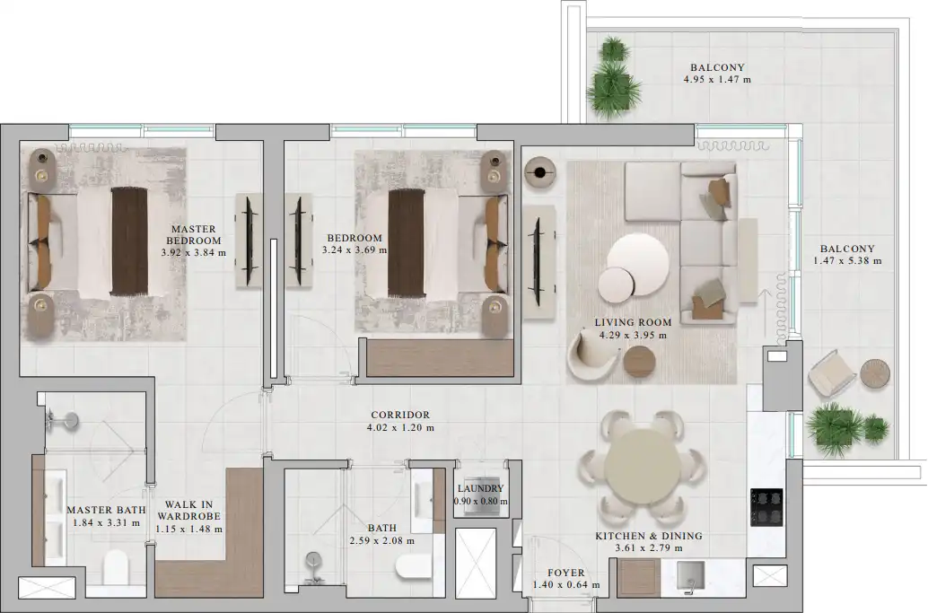 Планировка Emaar Rosehill