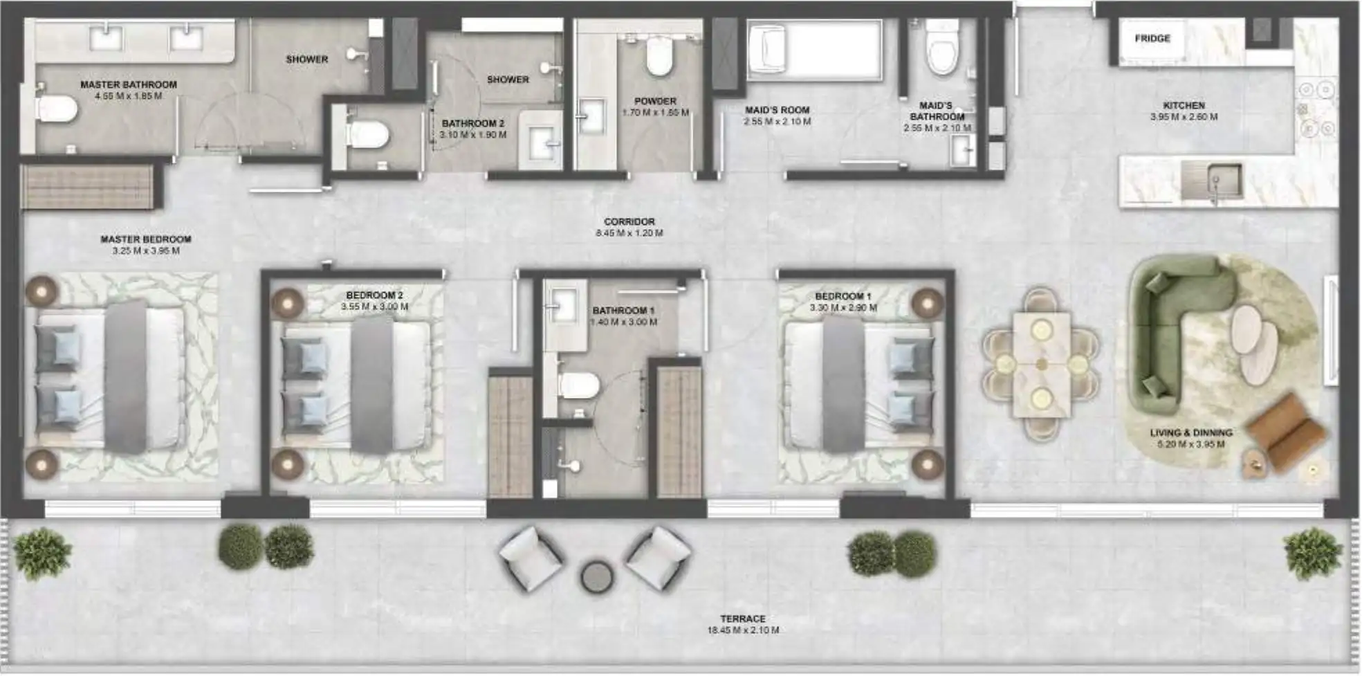 Floor Plans for Arancia Yards by BEYOND in Dubai