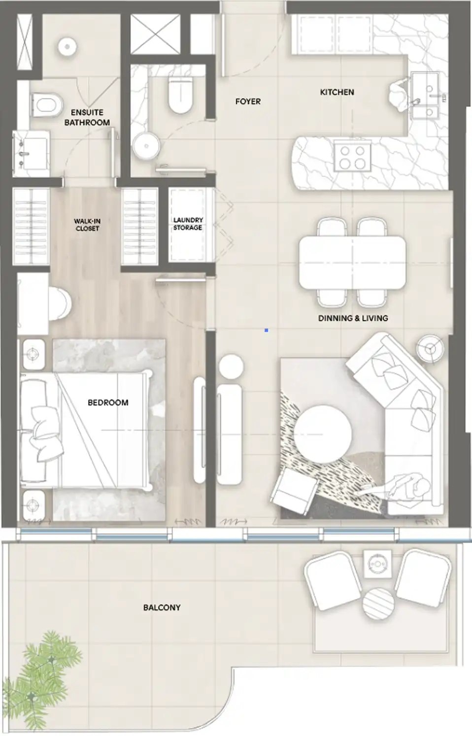 Floor Plans for Mondrian Al Marjan Island Beach Residences in Ras Al Khaimah