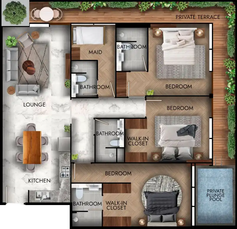 Планировки Lucky Royale Residence
