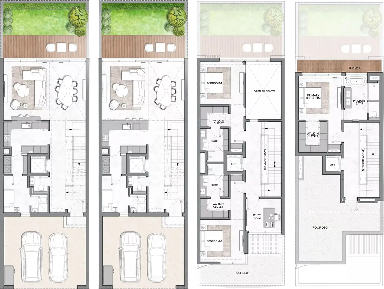 Floor Plans for Ellington The Watercrest in Dubai