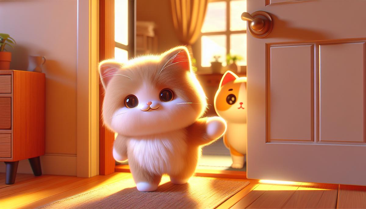 Два кота рядом у уютного подъезда