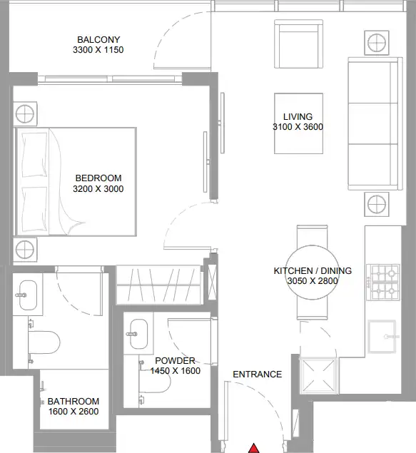 Floor Plans of Sobha Pierside Marina Residences