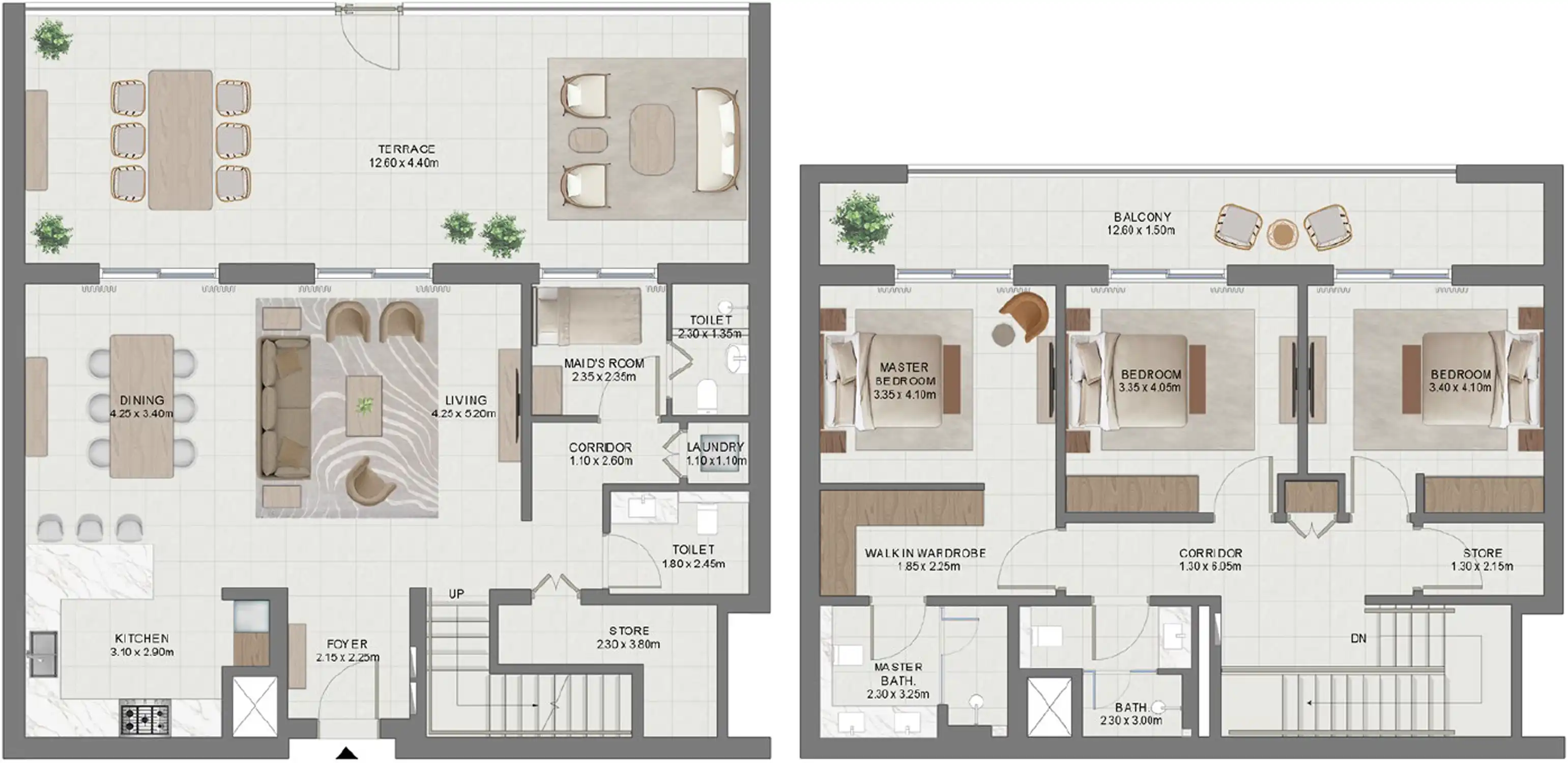 Планировки Emaar South Golf Hills