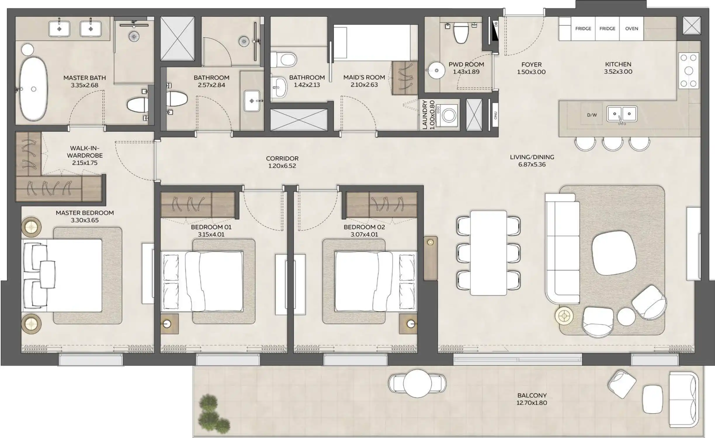 Floor Plans for MAHRA at Expo City Dubai in Dubai