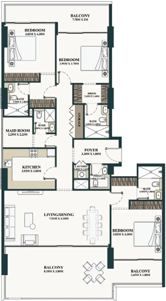 Floor Plans of Belle Vie by Zimaya